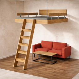 Postele Patrová postel, zavěšená, prostorová