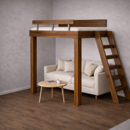 Postele Patrová postel, prostorová, bokem